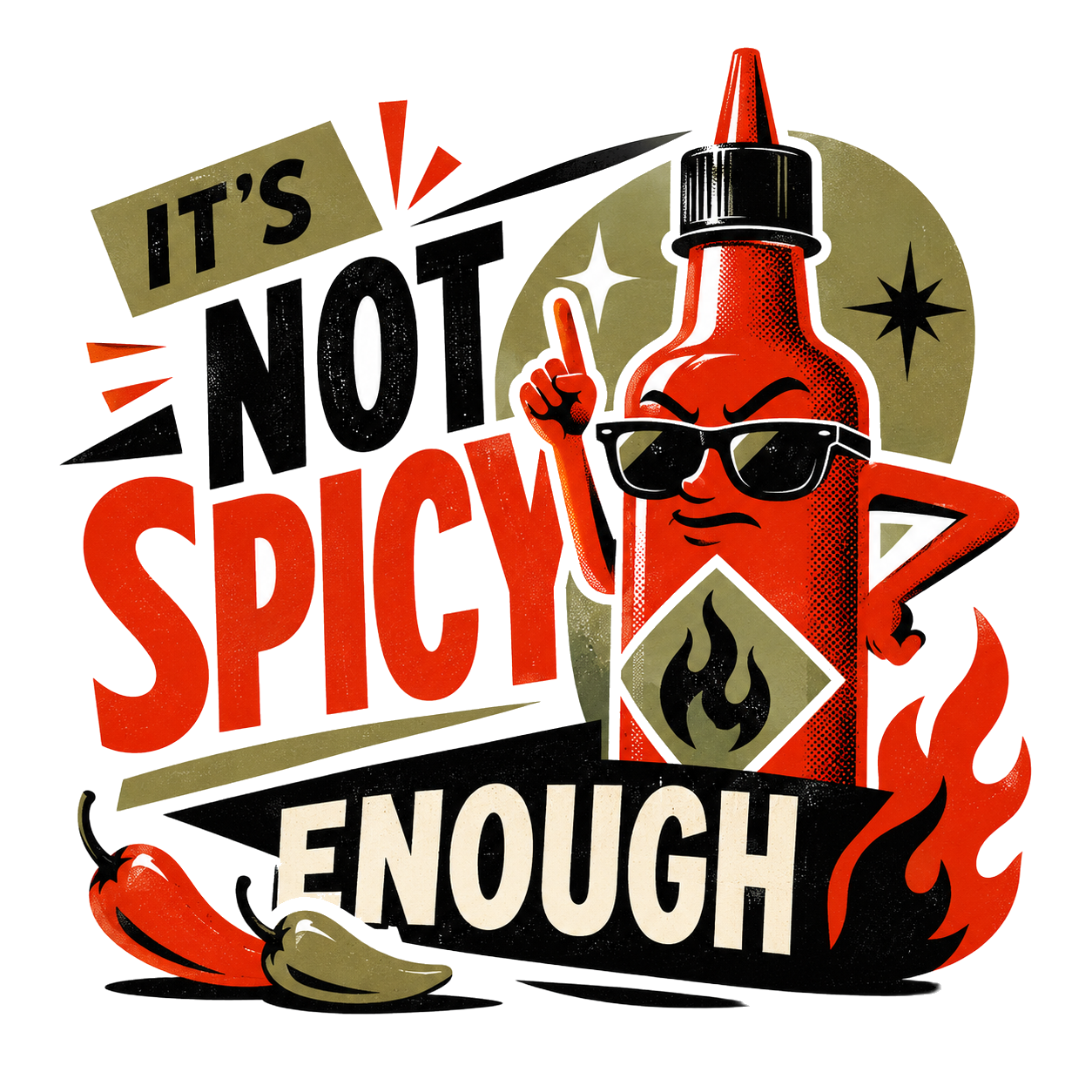 IT'S NOT SPICY ENOUGH — art by Bazzai Studio
