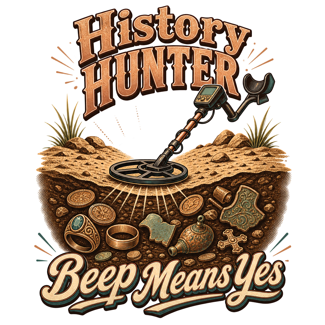 Metal Detecting — art by Bazzai Studio