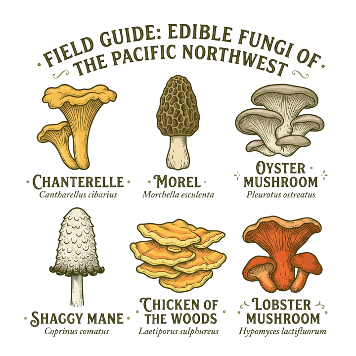 Foraging / Mushroom Hunter — hunting t-shirt design by Bazzai Studio