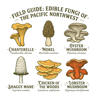 Foraging / Mushroom Hunter — art by Bazzai Studio