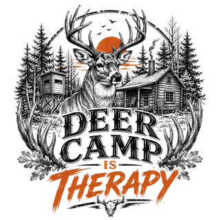 DEER CAMP IS THERAPY — art by Bazzai Studio
