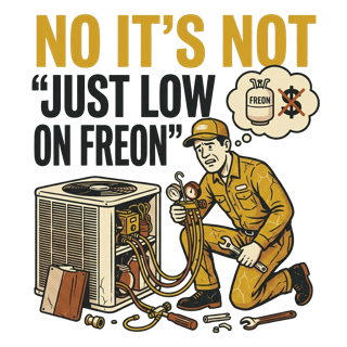 No it's not 'just low on freon' — art by Bazzai Studio