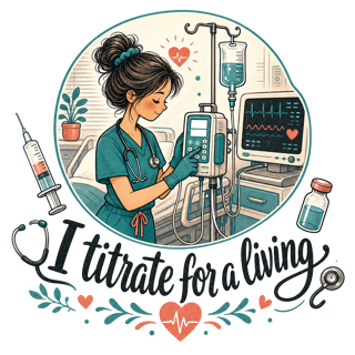 I titrate for a living — art by Bazzai Studio
