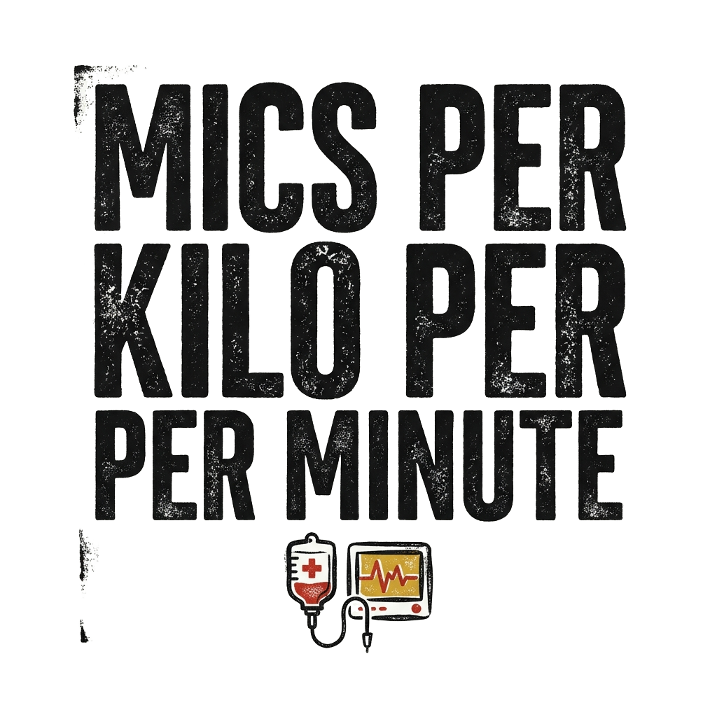 MICS PER KILO PER MINUTE — art by Bazzai Studio