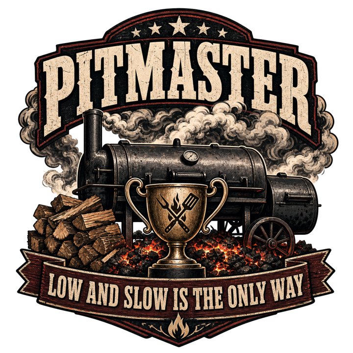 BBQ Pitmaster — bbq t-shirt design by Bazzai Studio