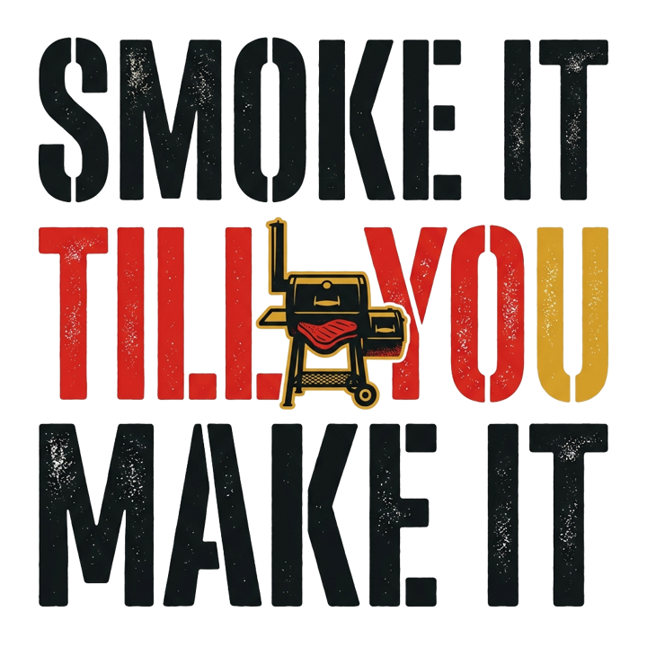 SMOKE IT TILL YOU MAKE IT — bbq t-shirt design by Bazzai Studio
