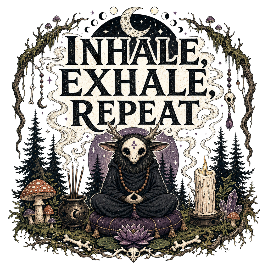 INHALE, EXHALE, REPEAT — art by Bazzai Studio