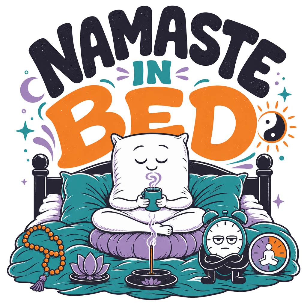 NAMASTE IN BED — art by Bazzai Studio