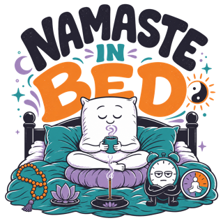 NAMASTE IN BED — art by Bazzai Studio