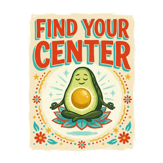 FIND YOUR CENTER — art by Bazzai Studio