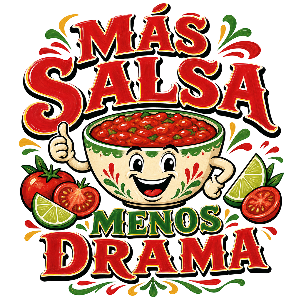 Más Salsa Menos Drama — art by Bazzai Studio