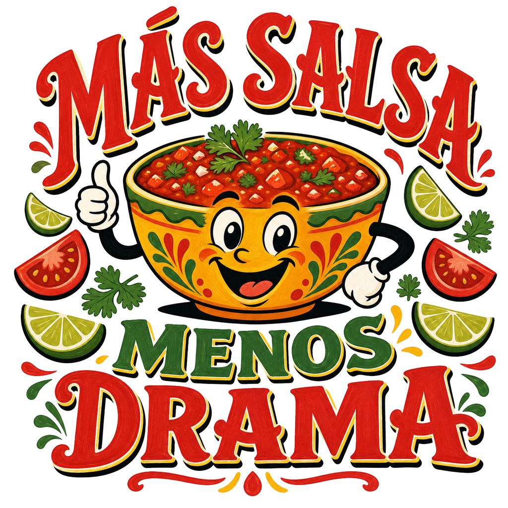 Más Salsa Menos Drama — art by Bazzai Studio