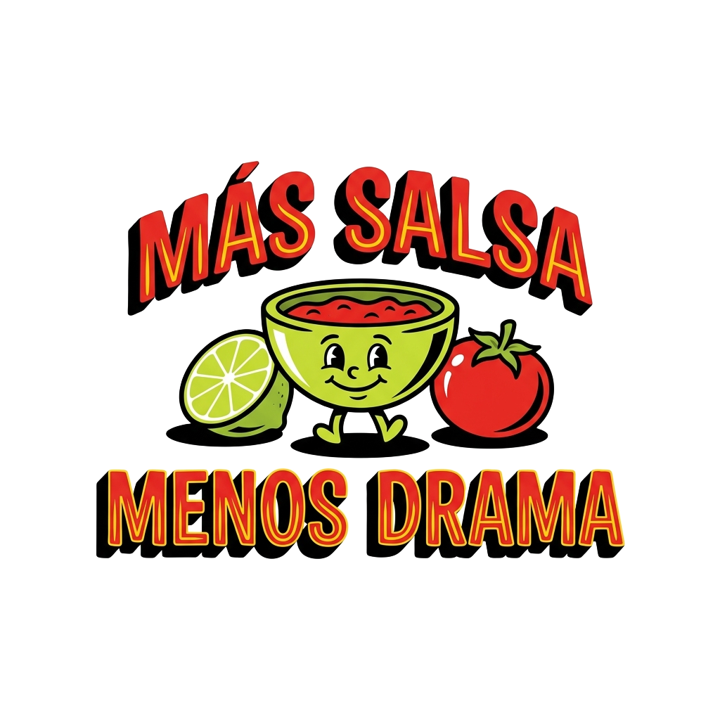 Más Salsa Menos Drama — art by Bazzai Studio