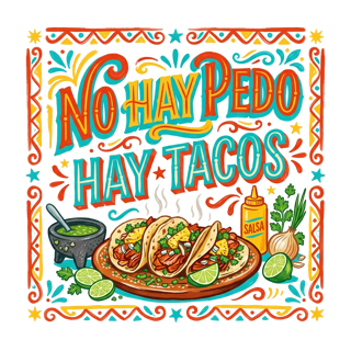 NO HAY PEDO HAY TACOS — art by Bazzai Studio
