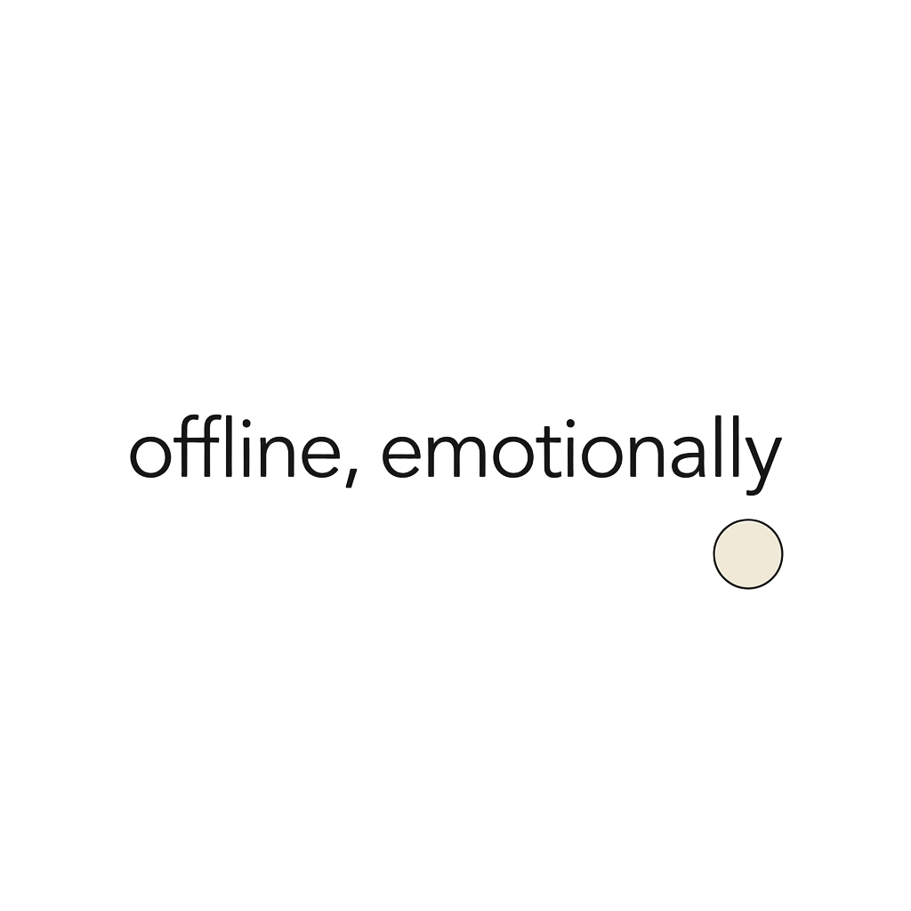 offline, emotionally — art by Bazzai Studio