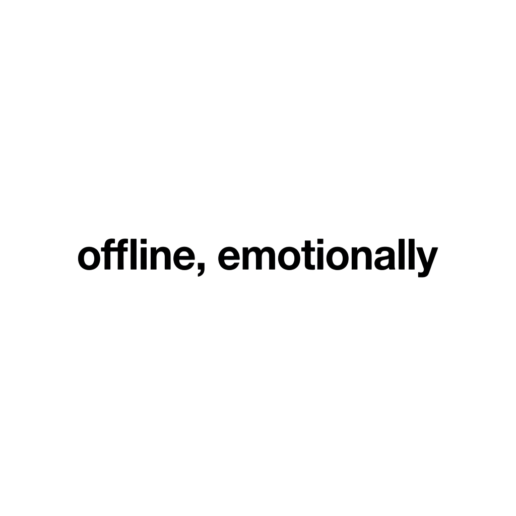 offline, emotionally — art by Bazzai Studio