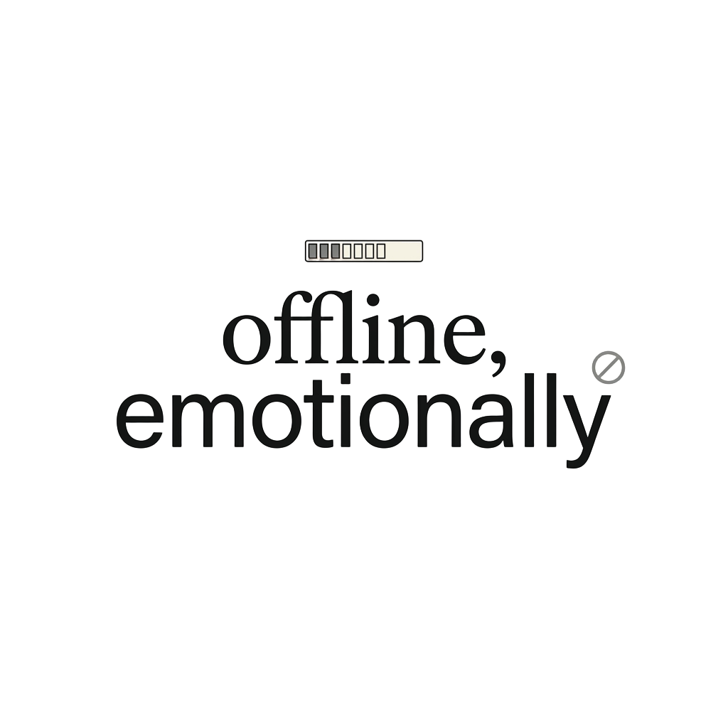 offline, emotionally — art by Bazzai Studio