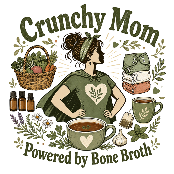 Crunchy Mom — mom life chaos t-shirt design by Bazzai Studio