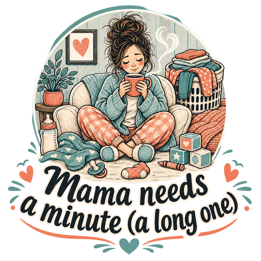 Mama needs a minute (a long one) — art by Bazzai Studio