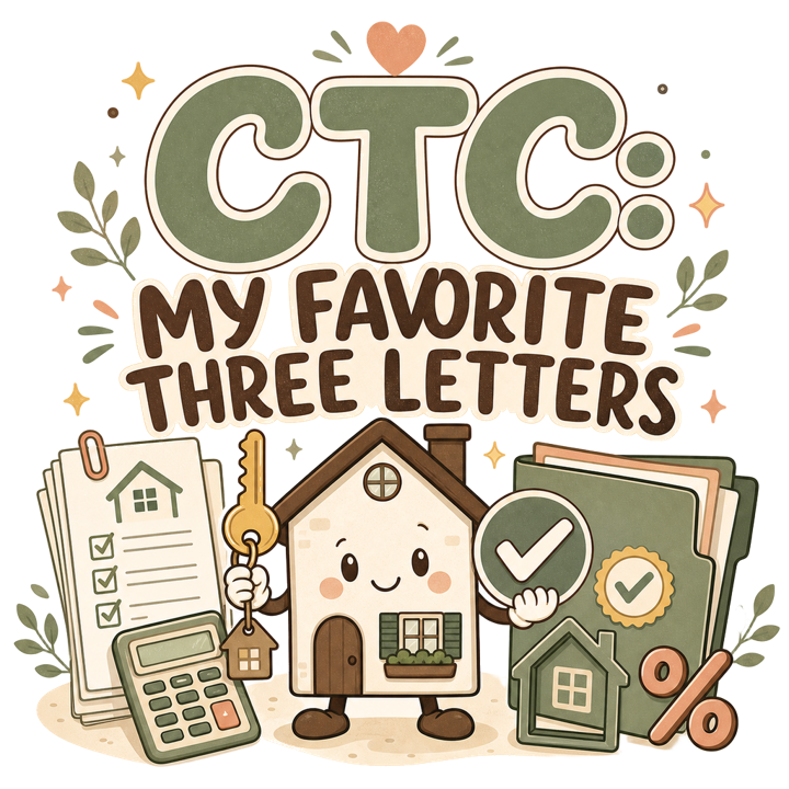 CTC: MY FAVORITE THREE LETTERS — mortgage t-shirt design by Bazzai Studio
