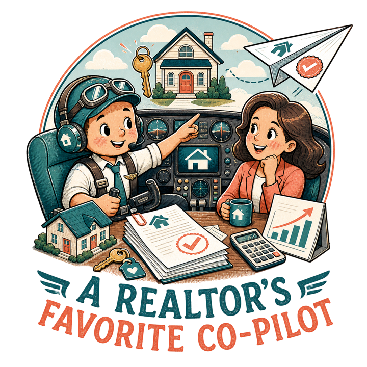 A REALTOR'S FAVORITE CO-PILOT — mortgage t-shirt design by Bazzai Studio