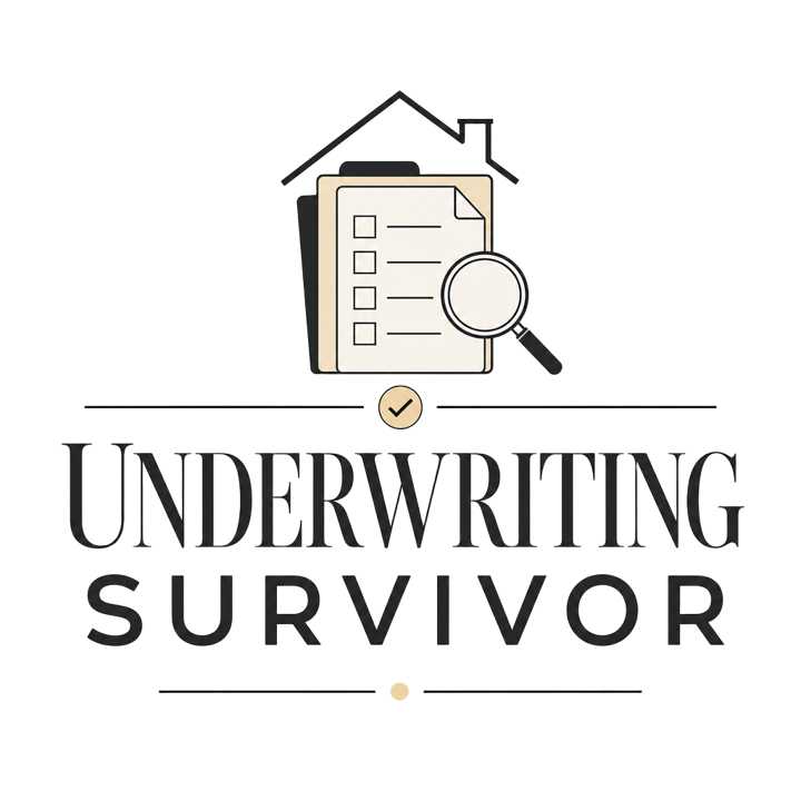 UNDERWRITING SURVIVOR — mortgage t-shirt design by Bazzai Studio