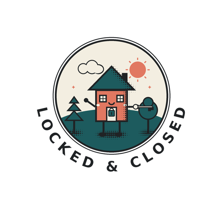 LOCKED & CLOSED — mortgage t-shirt design by Bazzai Studio