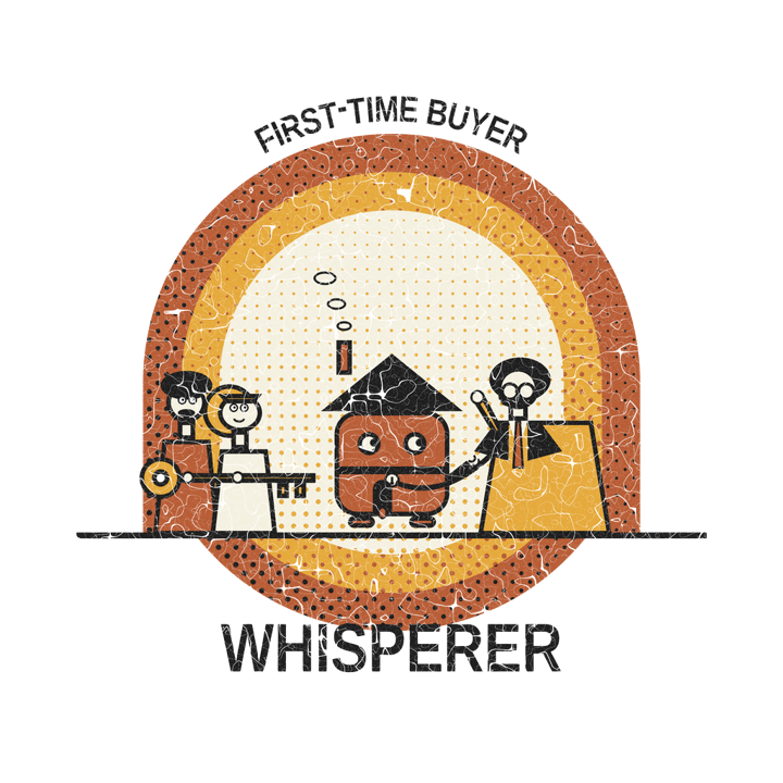 FIRST-TIME BUYER WHISPERER — mortgage t-shirt design by Bazzai Studio