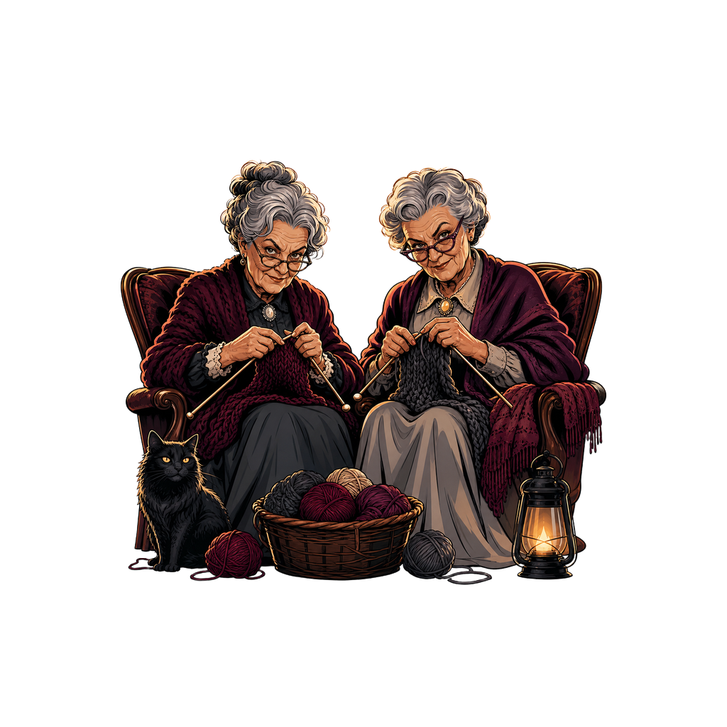 Knitting Night Shift — art by Bazzai Studio