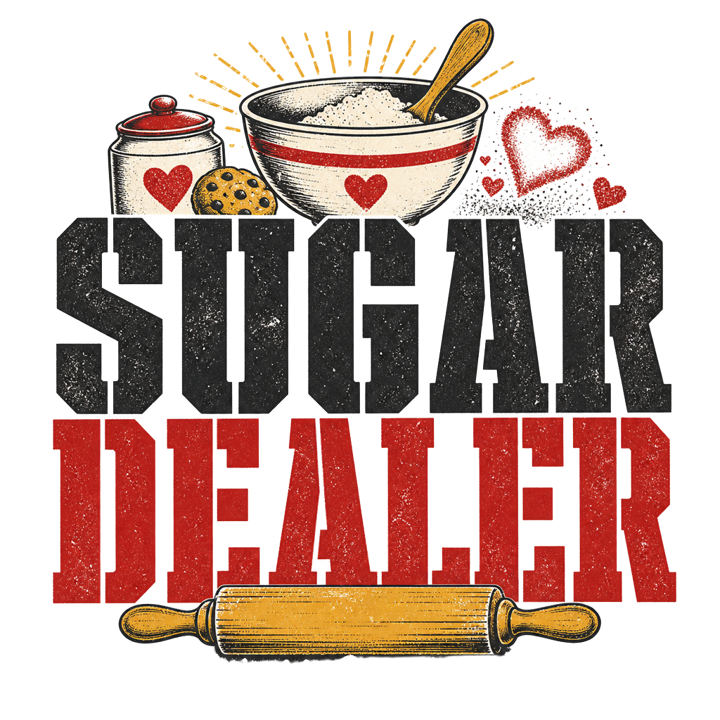 SUGAR DEALER — nana t-shirt design by Bazzai Studio