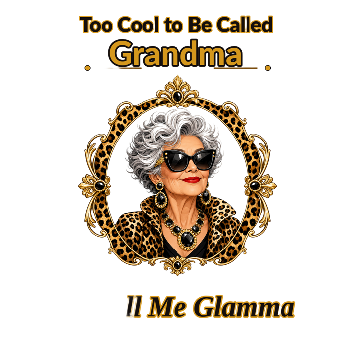 Cool Grandma (Glamma) — nana grandma life t-shirt design by Bazzai Studio