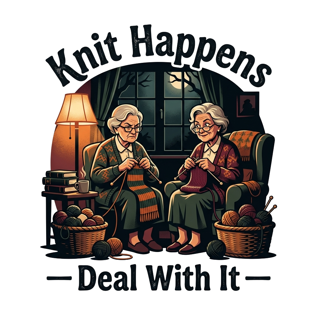 Knitting Night Shift — art by Bazzai Studio