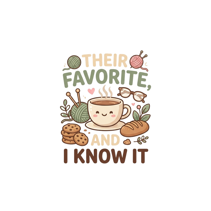 Their favorite, and I know it — nana grandma life t-shirt design by Bazzai Studio