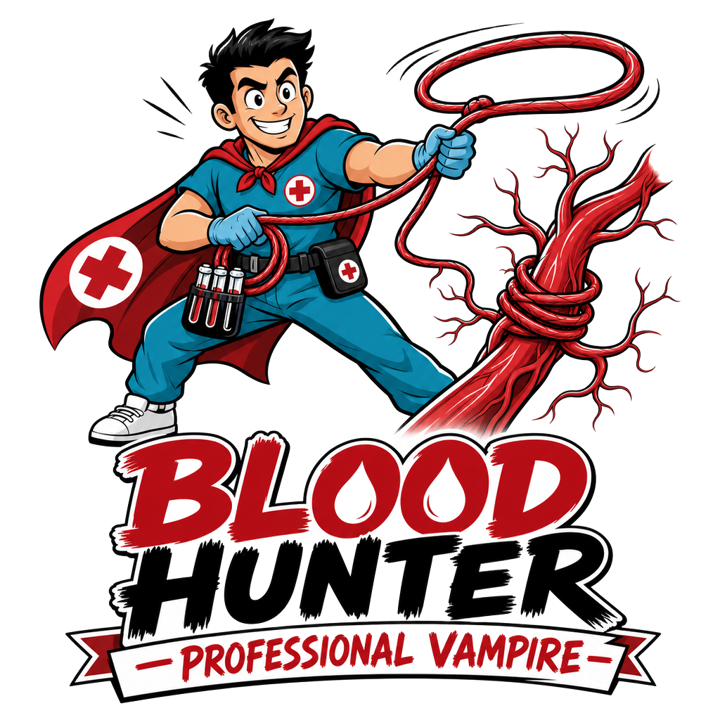 Phlebotomist — nurse humor t-shirt design by Bazzai Studio
