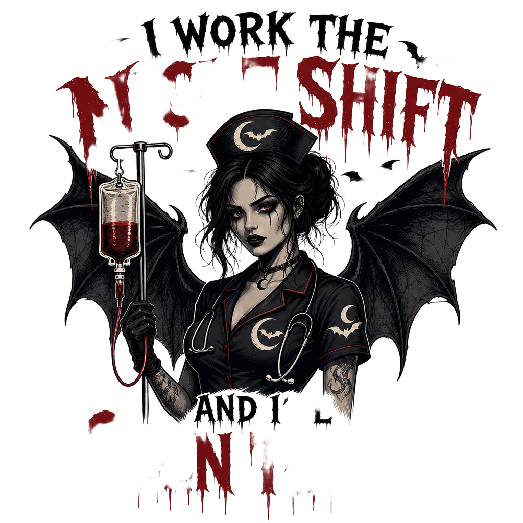 Nurse Night Shift Spooky — art by Bazzai Studio