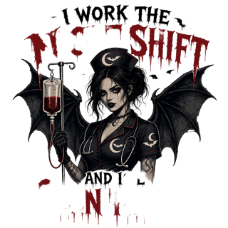 Nurse Night Shift Spooky — art by Bazzai Studio