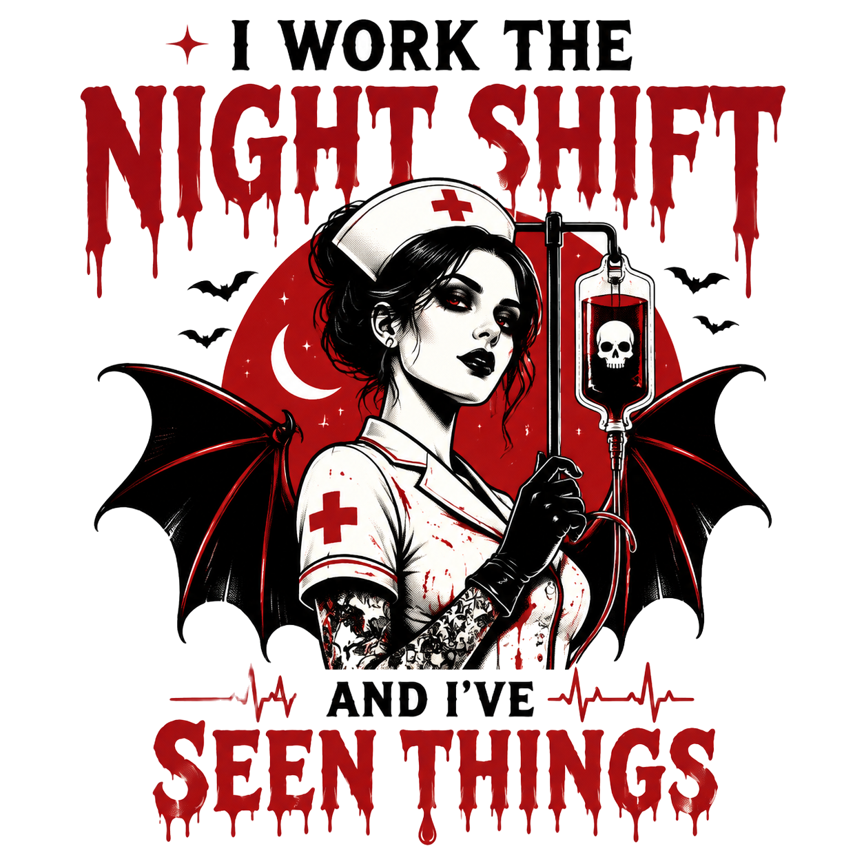 Nurse Night Shift Spooky — art by Bazzai Studio