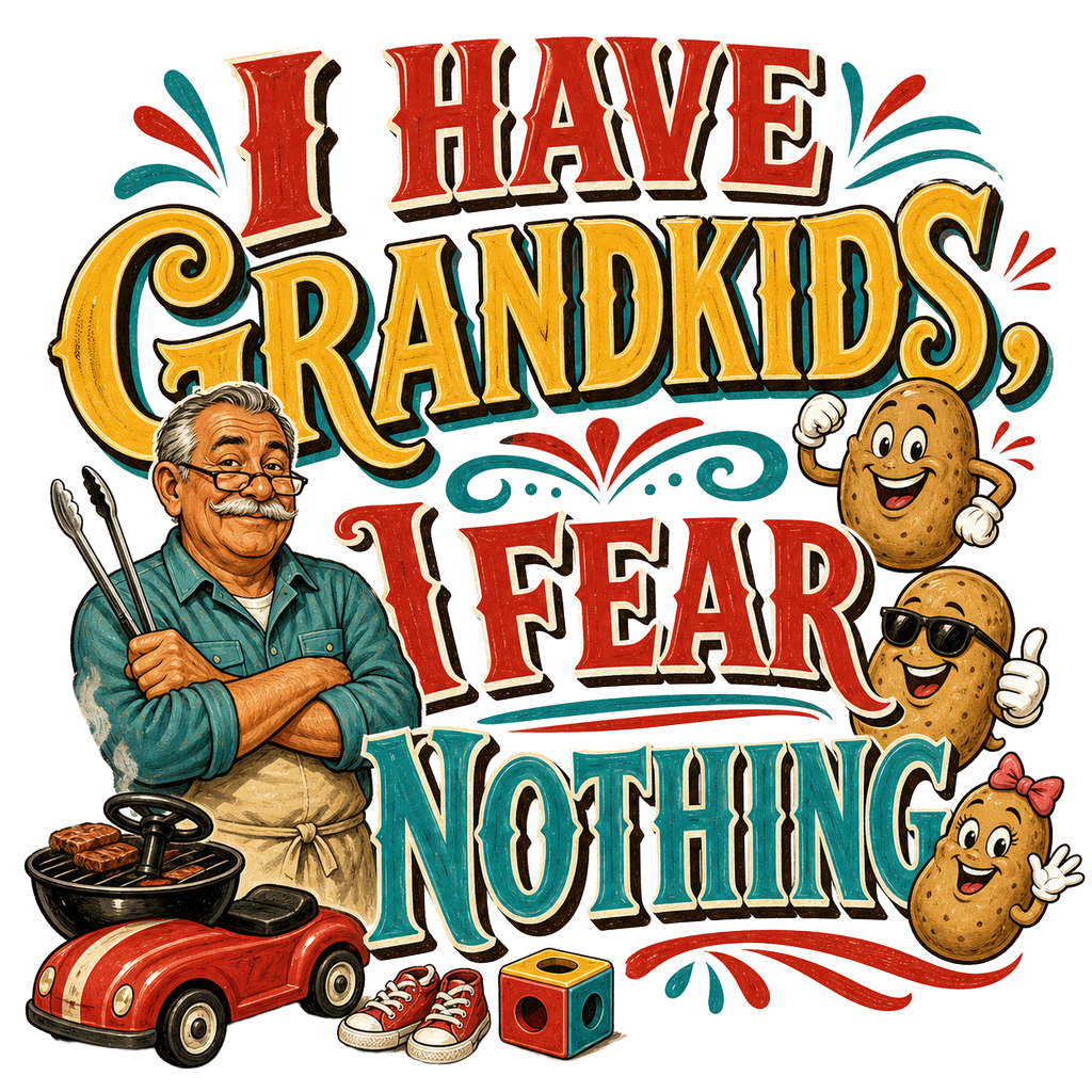 I HAVE GRANDKIDS, I FEAR NOTHING — art by Bazzai Studio