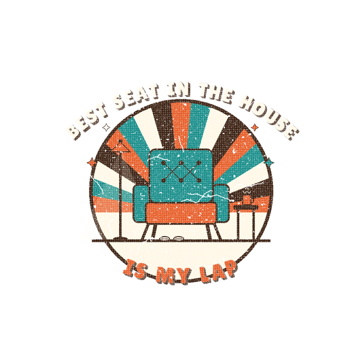 Best seat in the house is my lap — papa grandpa life t-shirt design by Bazzai Studio