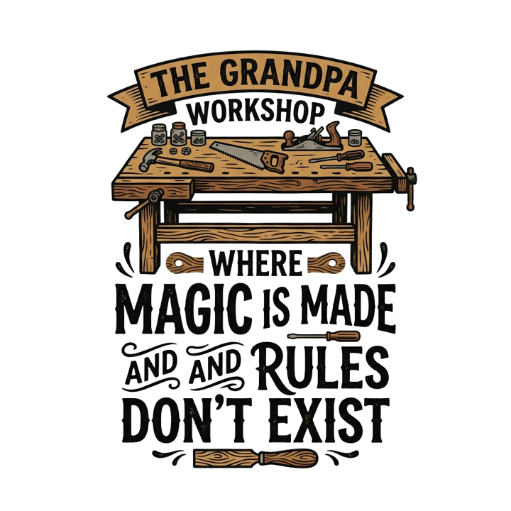 Grandpa Workshop — papa grandpa life t-shirt design by Bazzai Studio