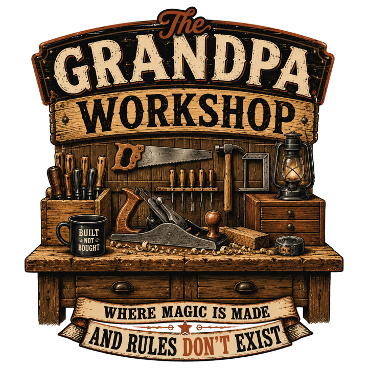 Grandpa Workshop — papa grandpa life t-shirt design by Bazzai Studio