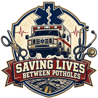 SAVING LIVES BETWEEN POTHOLES — art by Bazzai Studio