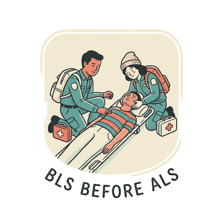BLS BEFORE ALS — paramedic t-shirt design by Bazzai Studio