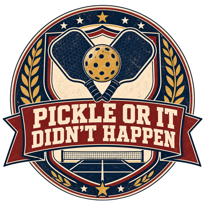 PICKLE OR IT DIDN'T HAPPEN — pickleball t-shirt design by Bazzai Studio