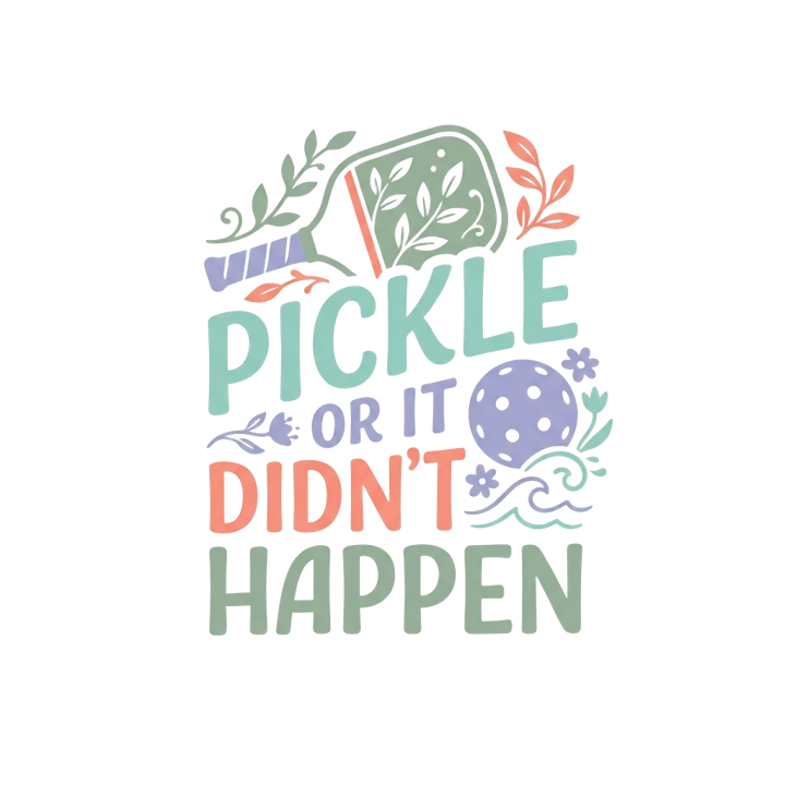 PICKLE OR IT DIDN'T HAPPEN — pickleball t-shirt design by Bazzai Studio