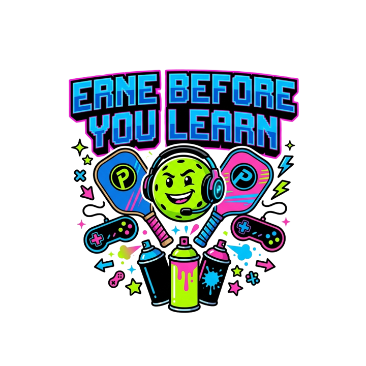 ERNE BEFORE YOU LEARN — pickleball t-shirt design by Bazzai Studio