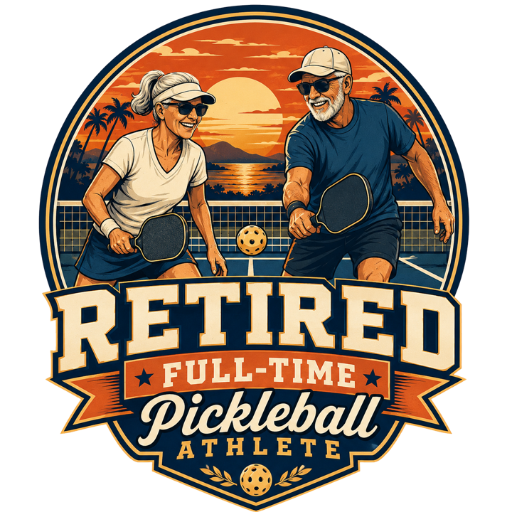 Pickleball Retirement — pickleball t-shirt design by Bazzai Studio