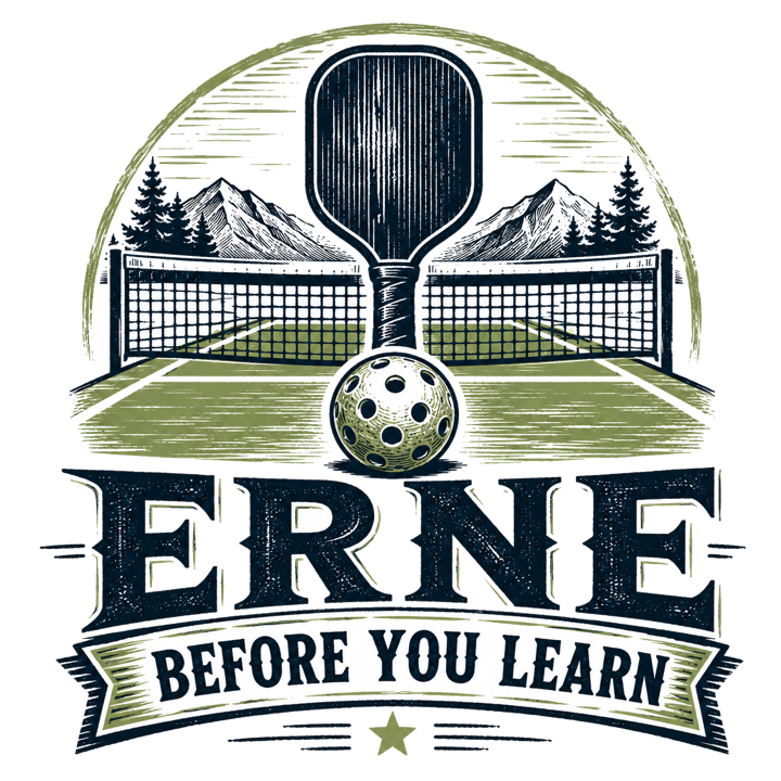 ERNE BEFORE YOU LEARN — pickleball t-shirt design by Bazzai Studio