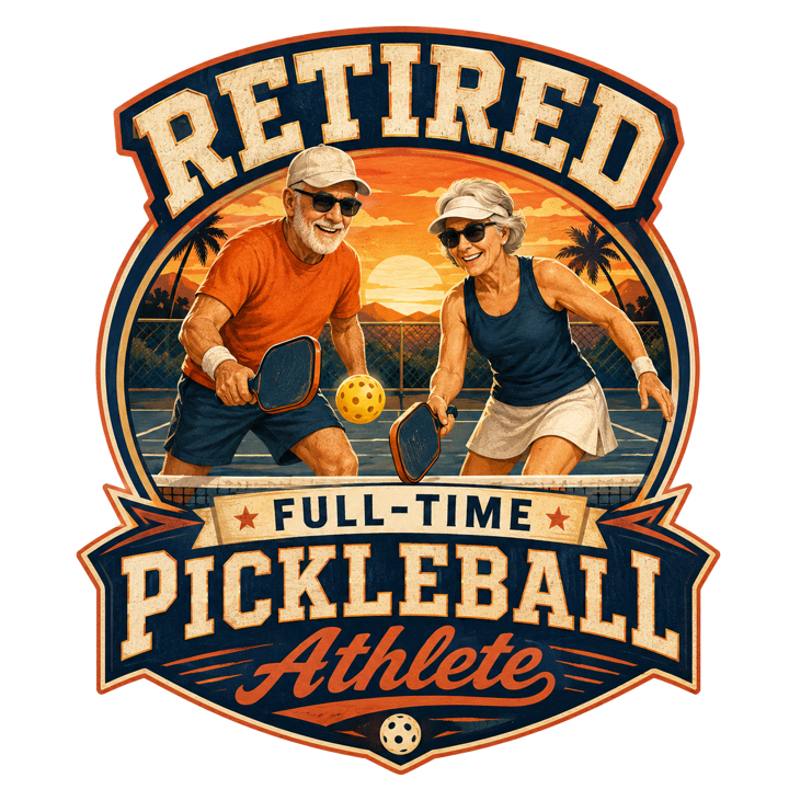 Pickleball Retirement — pickleball t-shirt design by Bazzai Studio