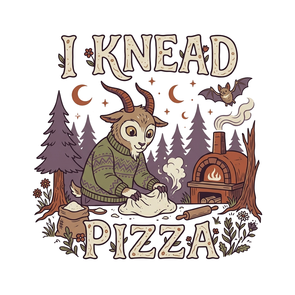I KNEAD PIZZA — art by Bazzai Studio